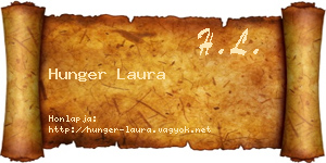 Hunger Laura névjegykártya