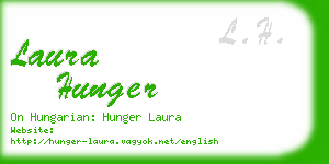 laura hunger business card